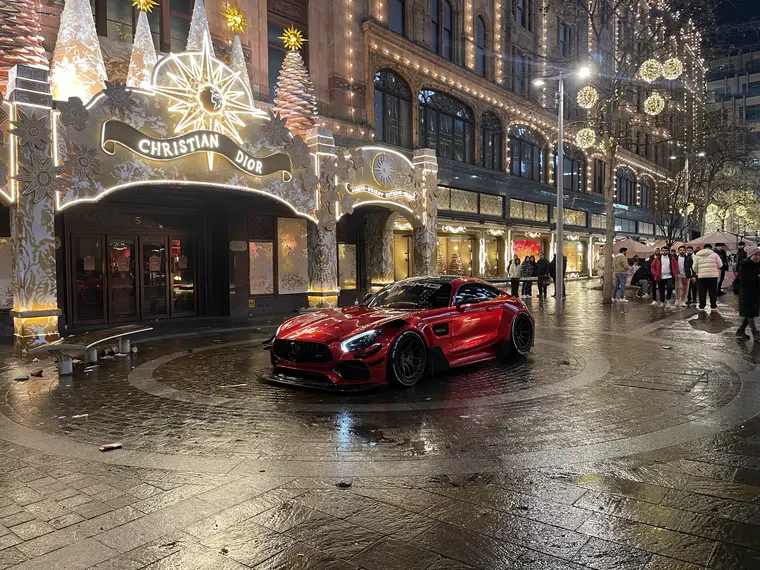 The AMG GT out in London