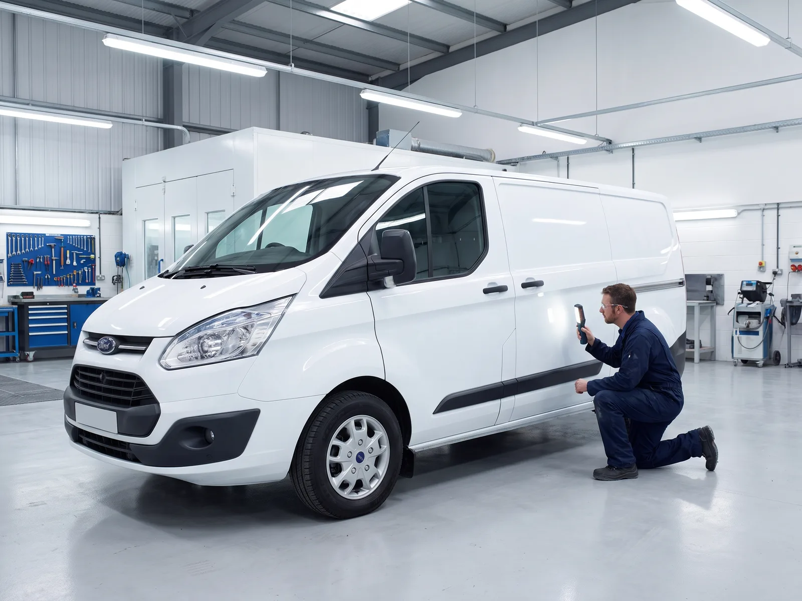 Van being repaired at MSL Customs